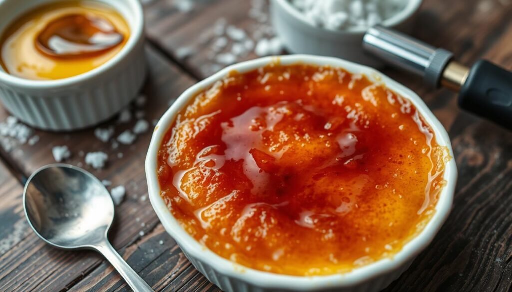 étape cruciale creme brulee