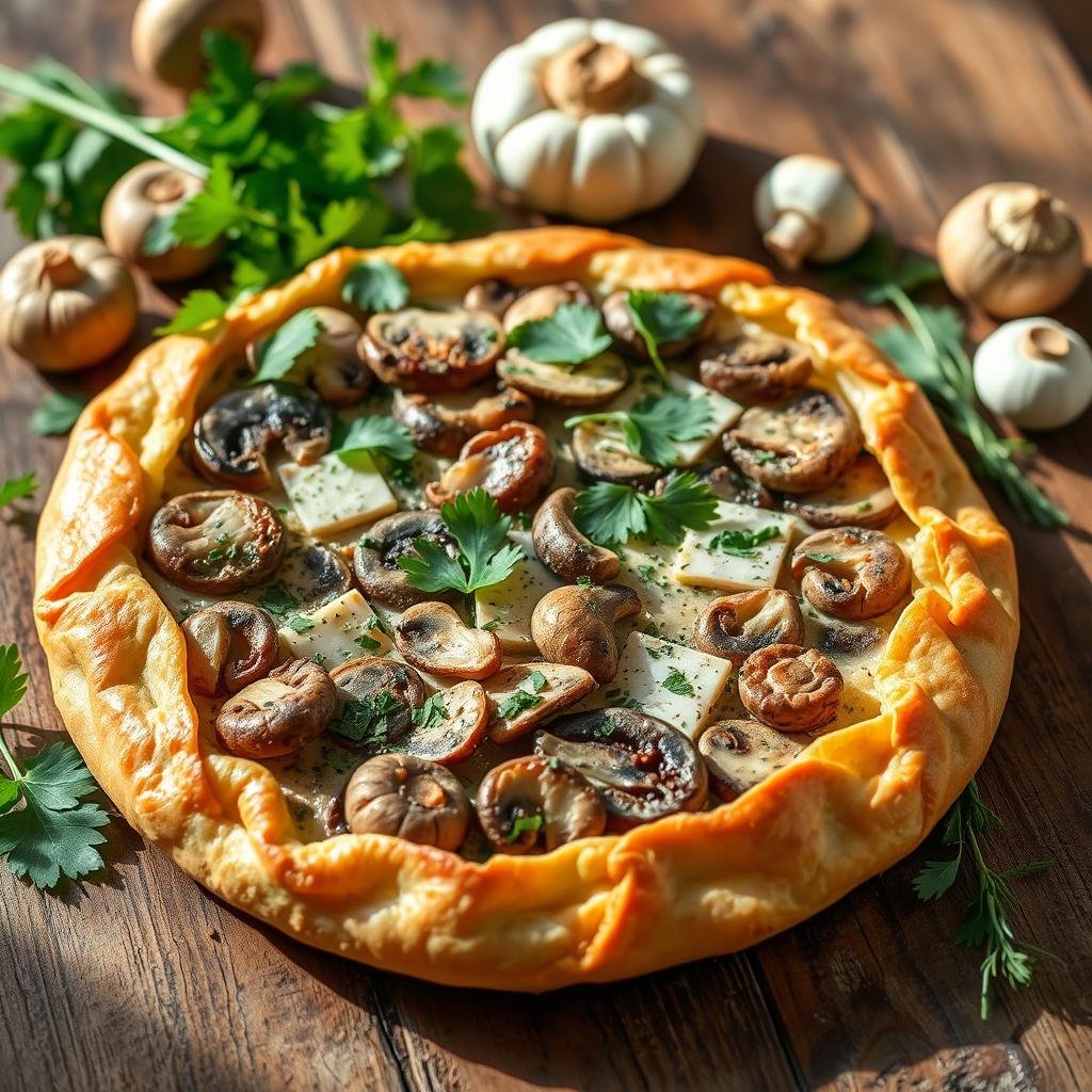 tarte aux champignons